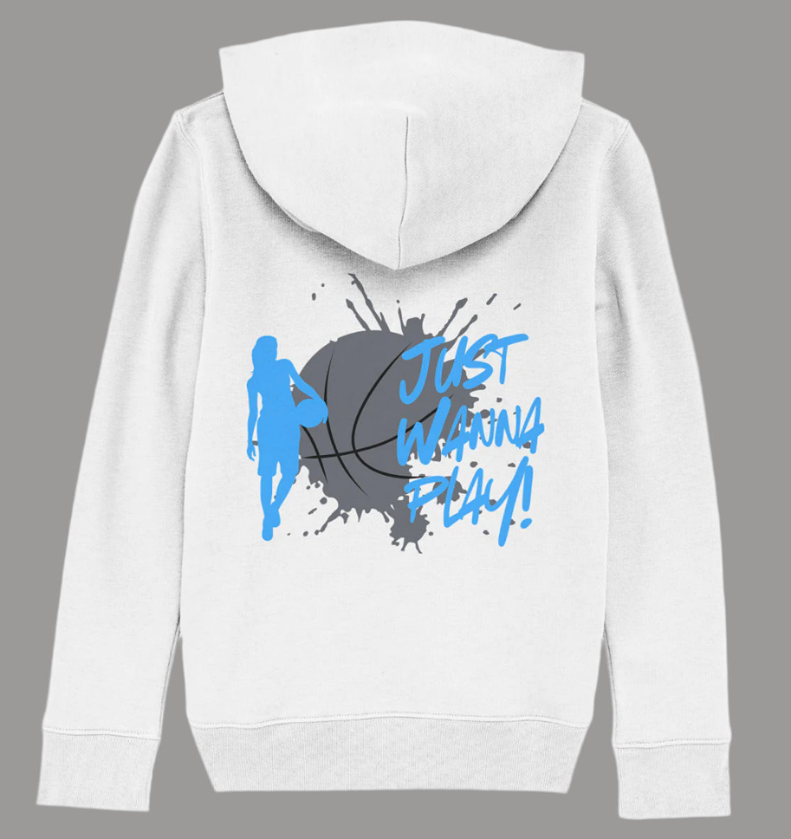 Sweat à capuche bio pour filles Just Wanna Play