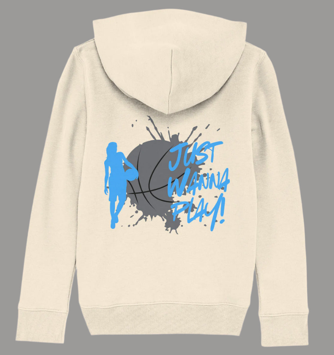 Sweat à capuche bio pour filles Just Wanna Play
