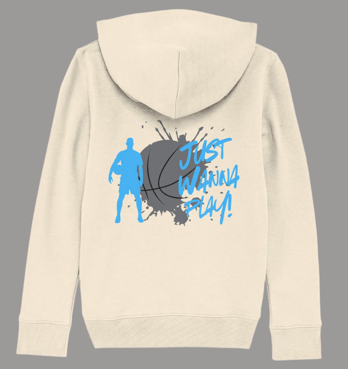 Sweat à capuche bio pour garçon Just Wanna Play