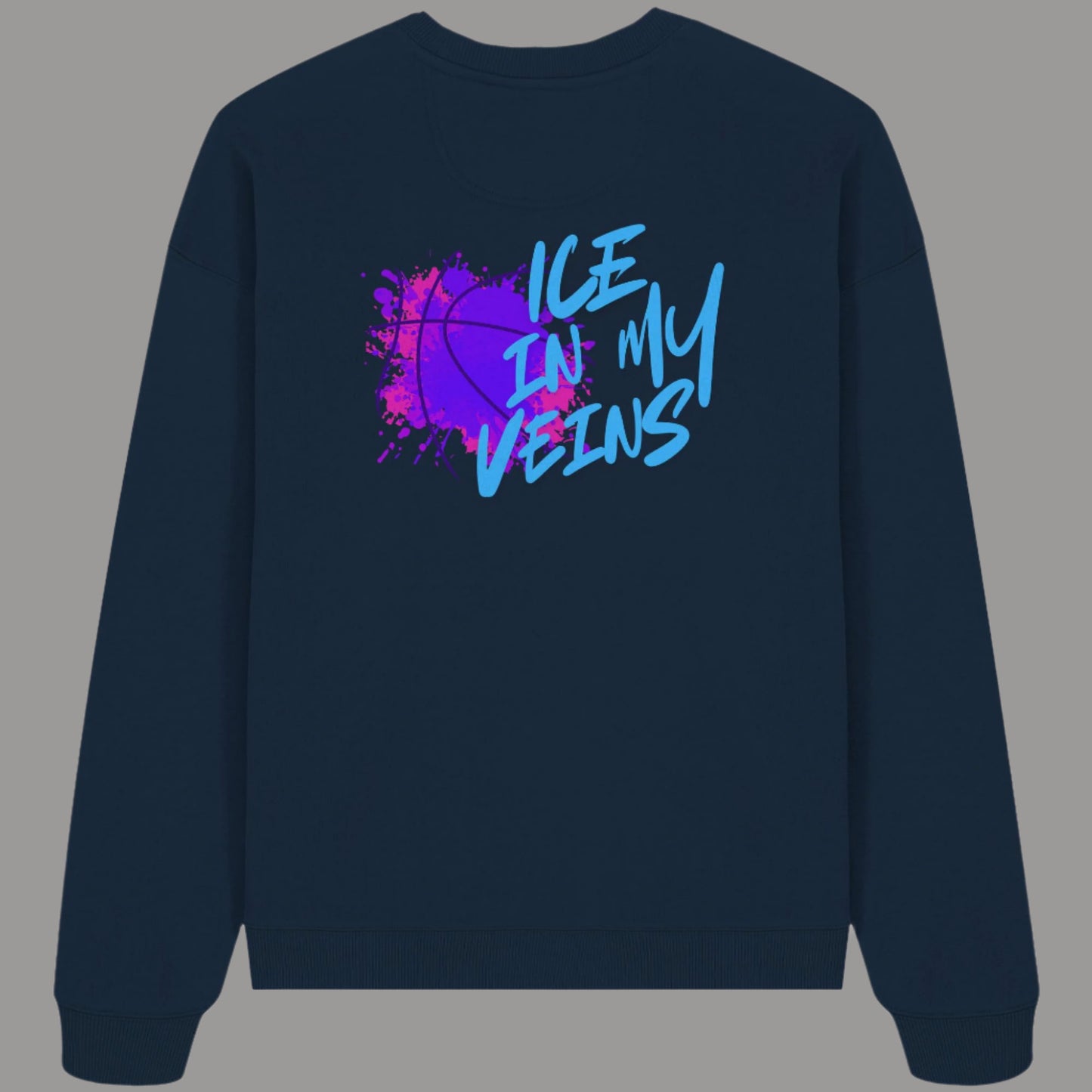 Organic Oversized Sweatshirt ICE in my Veins