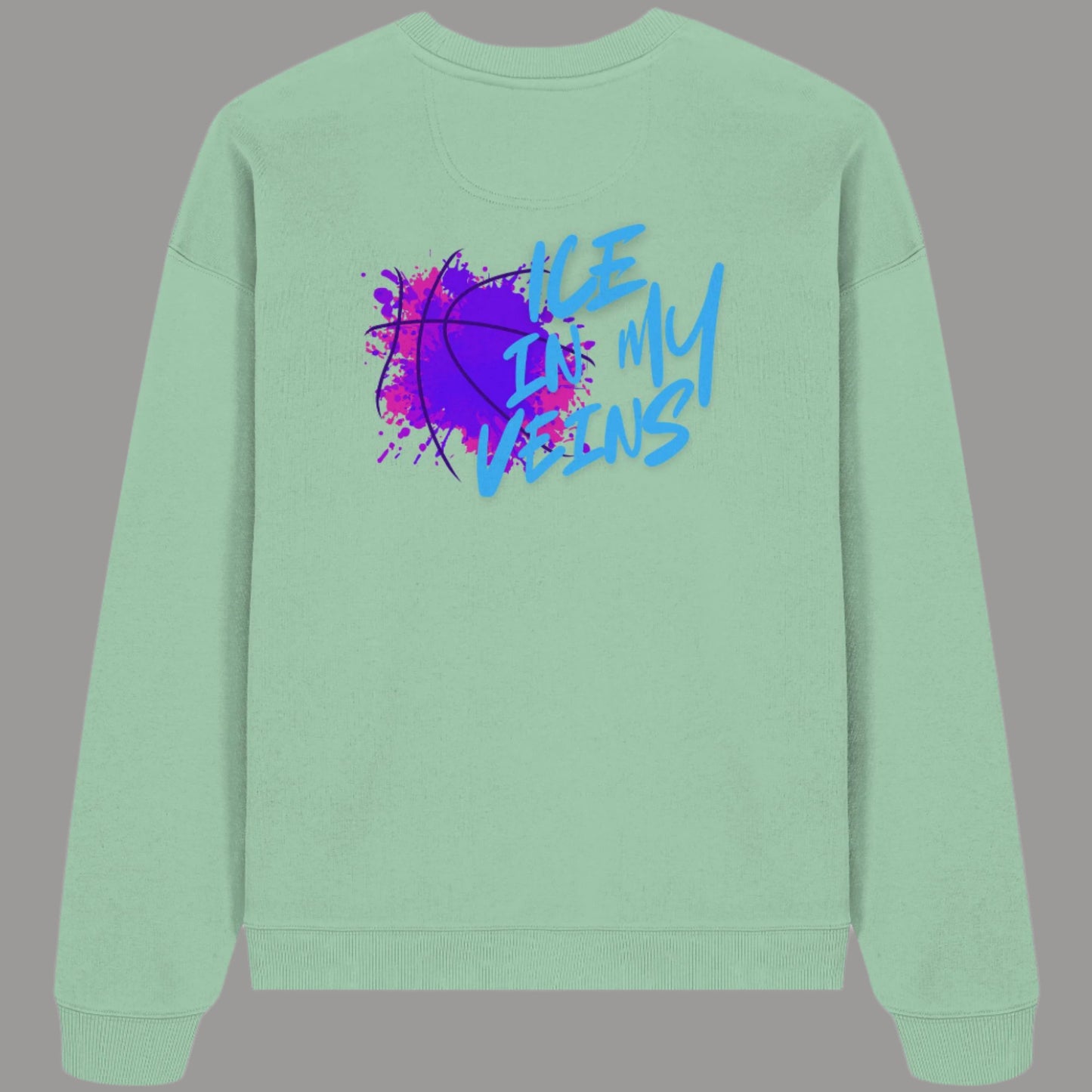 Organic Oversized Sweatshirt ICE in my Veins