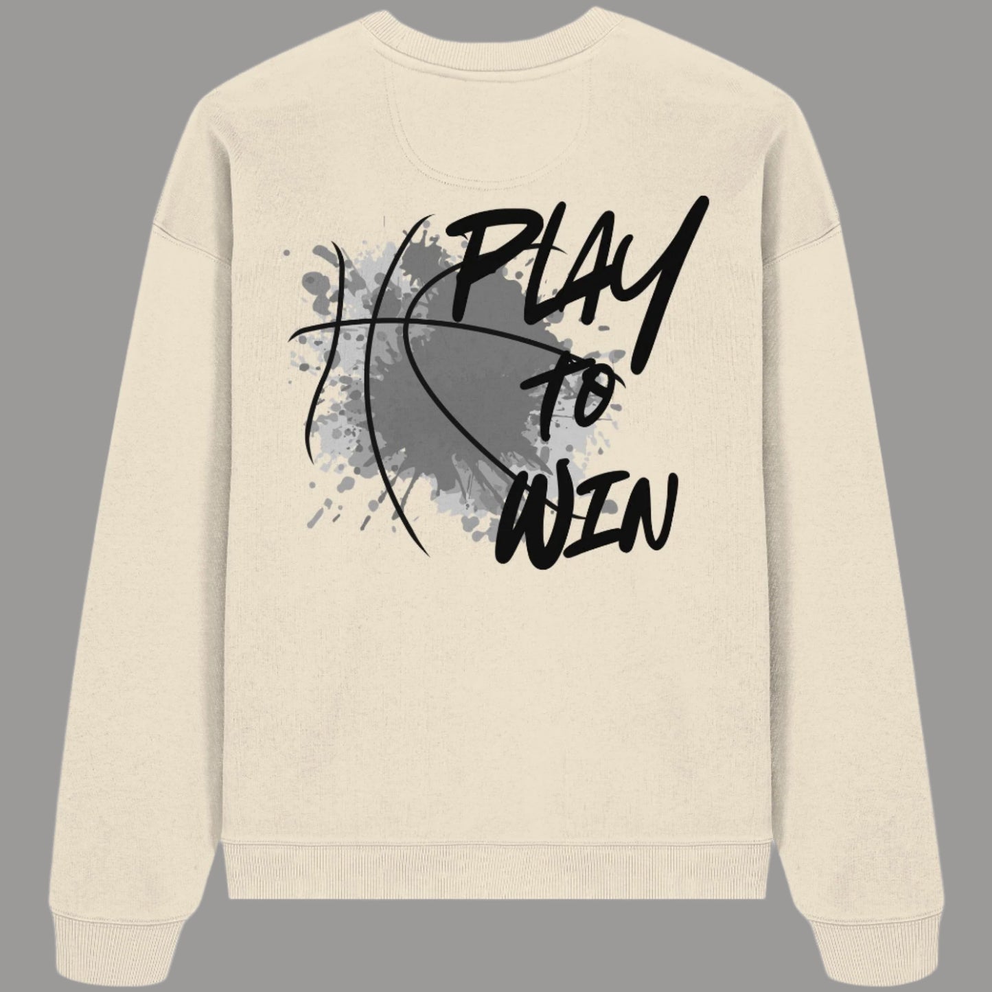 Organic Oversized Sweatshirt Play To Win
