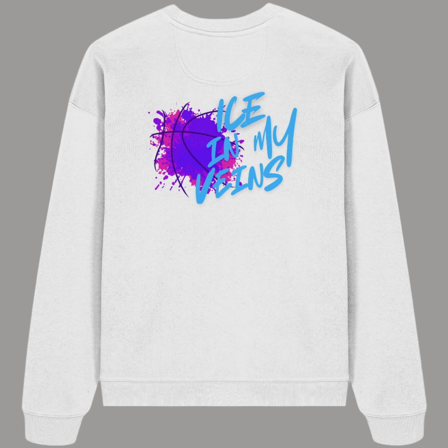 Organic Oversized Sweatshirt ICE in my Veins