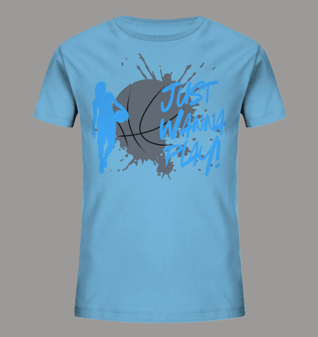 Girls Organic Shirt Just Wanna Play