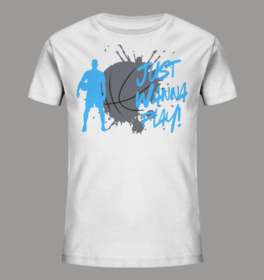 Boys Organic Shirt Just Wanna Play